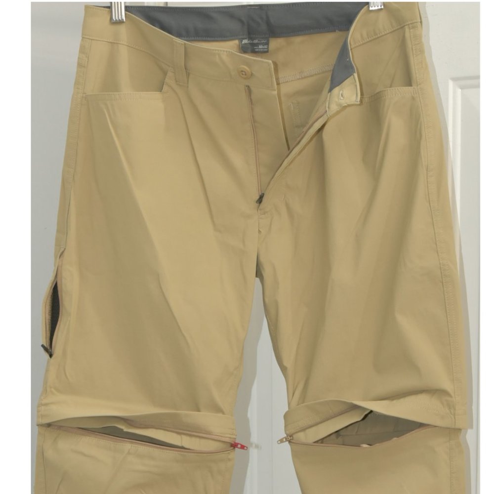Eddie Bauer Convertible Tech Pants Tan - Picture 6 of 10